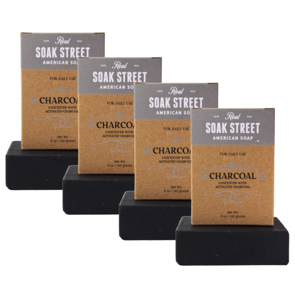Unscented Deep Cleansing Charcoal Soap Bundle