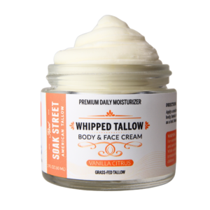 Premium Whipped Tallow Body & Face Cream - Vanilla Citrus (2 FL OZ)