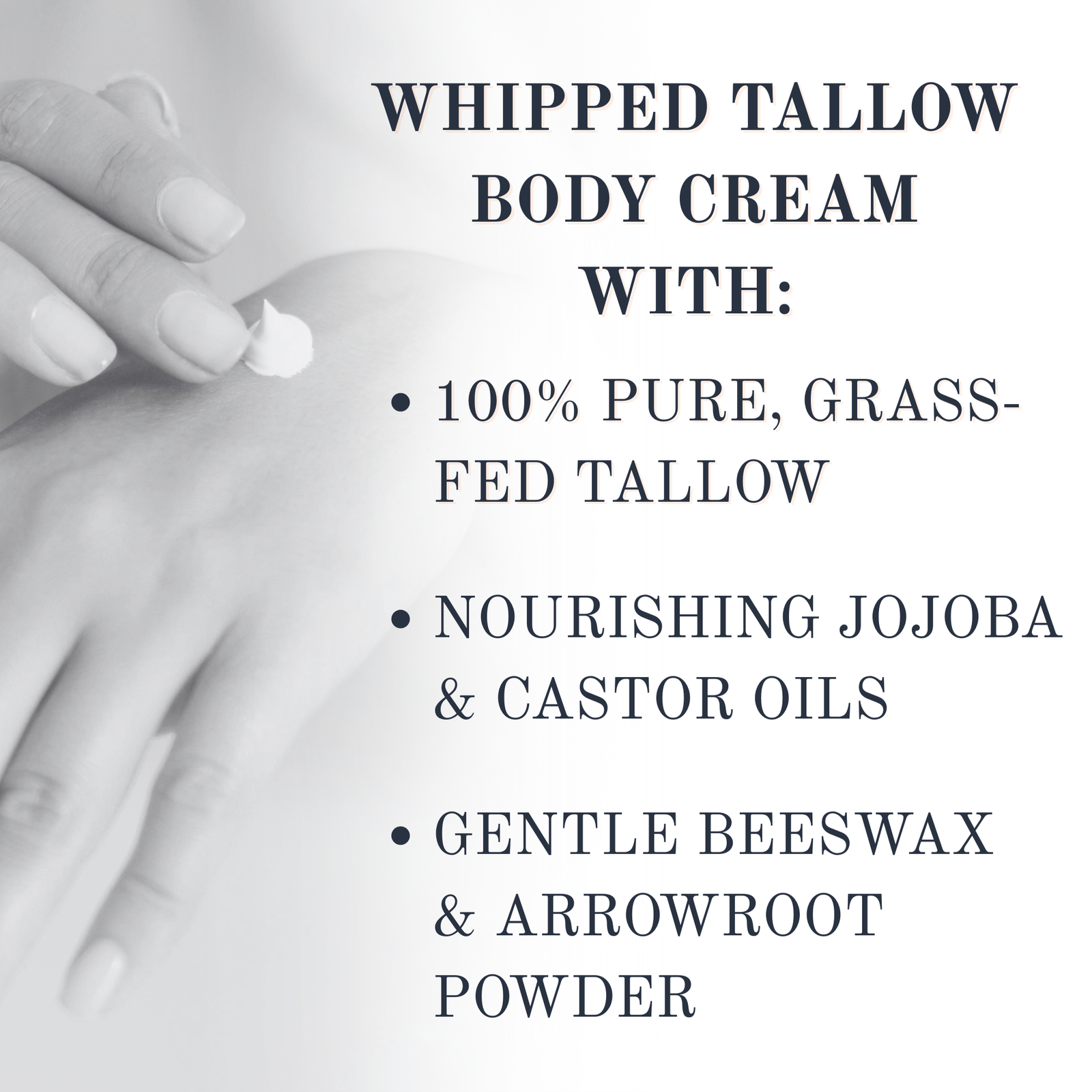 Premium Whipped Tallow Body & Face Cream - Vanilla Citrus (2 FL OZ) - Image 4