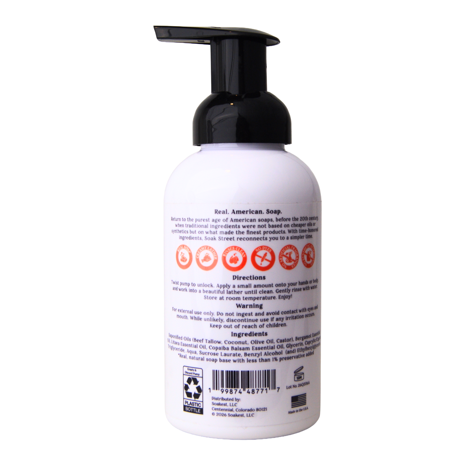 Premium Tallow Foaming Soap - Citrus - 12oz - Image 2