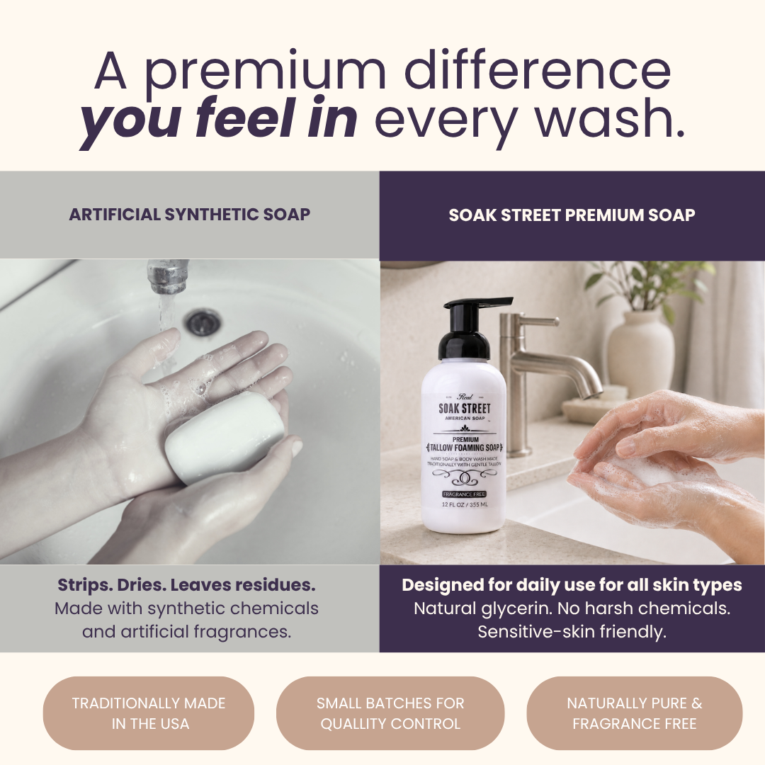 Premium Tallow Foaming Soap - Fragrance Free - 12oz - Image 7