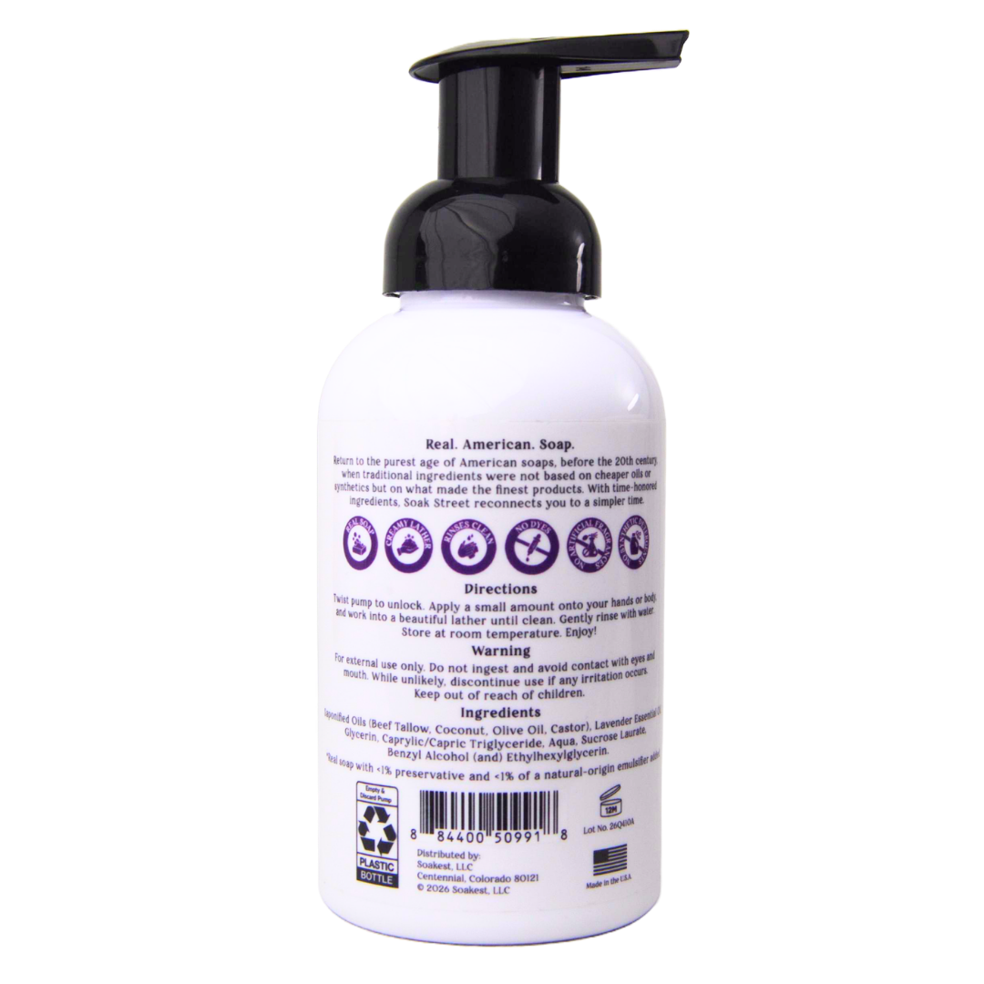 Premium Tallow Foaming Hand Soap & Body Wash – Lavender (12 oz) - Image 8