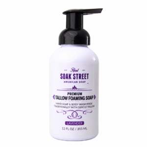 Premium Tallow Foaming Hand Soap & Body Wash – Lavender (12 oz)